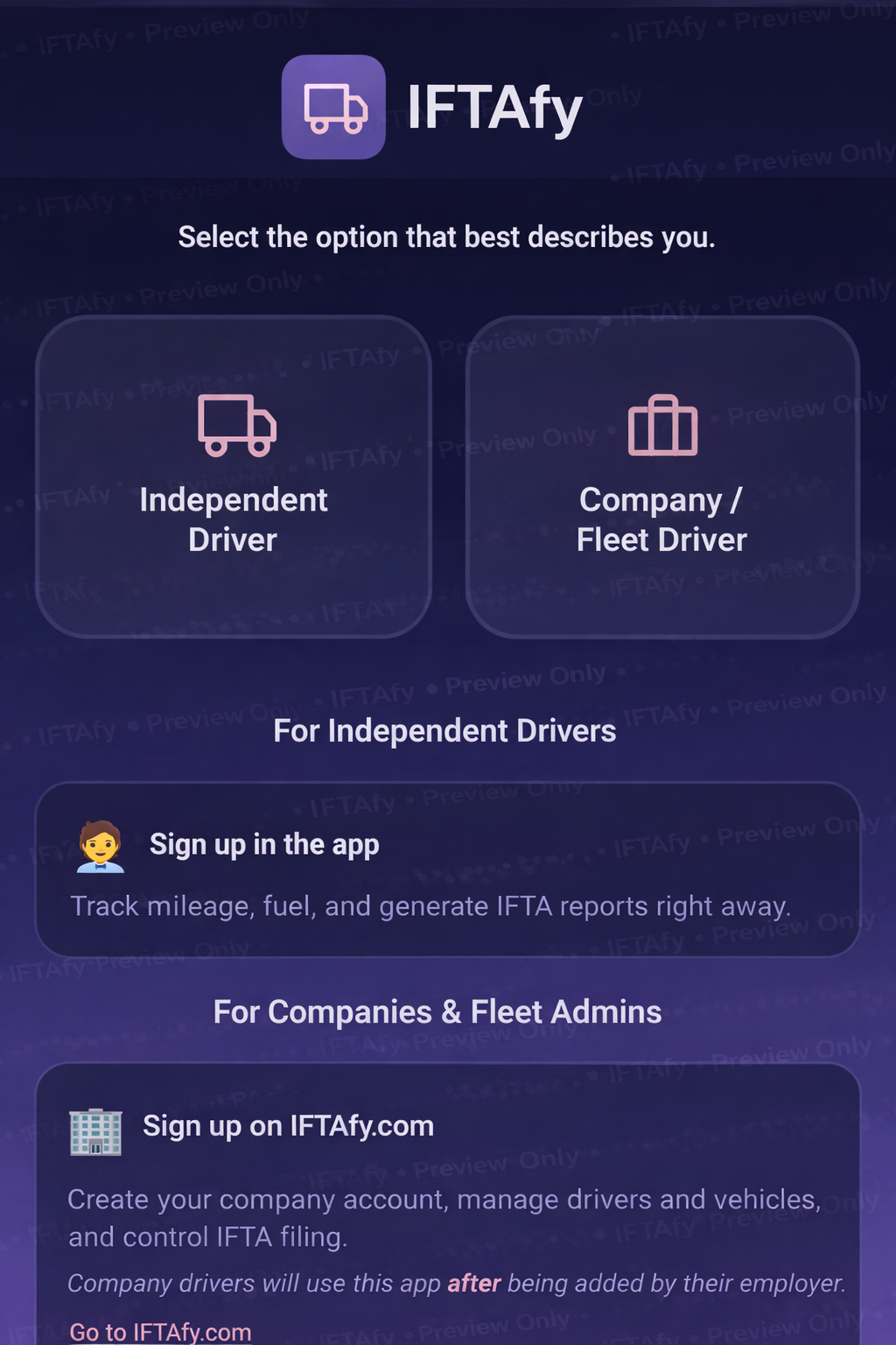Mobile home dashboard overview